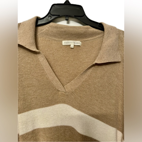 Madison+Hudson Striped V-Neck Sweater - Picture 4 of 5
